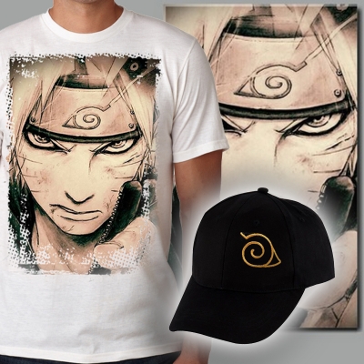 ZESTAW NARUTO (KOSZULKA+CZAPKA+OBRAZ)